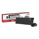 Combo Teclado Y Mouse  Bluetooth Genius Slimstar 8230 Negro