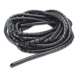 Espiral Negro Organizador De Cables 3/4 (19mm) Rollo 50mts