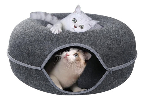 Miya Cat House Para Cama De Túnel Redonda Durável Felt Pa