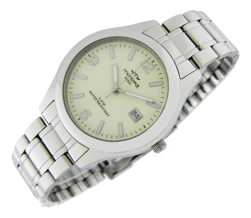 Reloj Montreal Hombre 100% Acero Ml388 Envío Gratis Sumerg