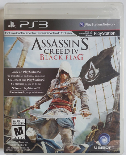 Jogo Assassin´s Creed Iv Black Flag Original Ps3 Fisico Cd.