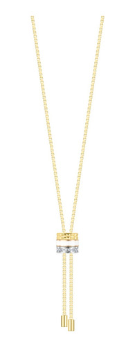 Collar Jason Hyde Wewa Cadena Chapada Oro 18k Charm Blanco