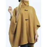 Poncho De Polar Con Cuello Alto 