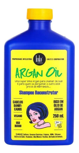 Shampoo Reconstructor Argan Oil Lola X 250ml 