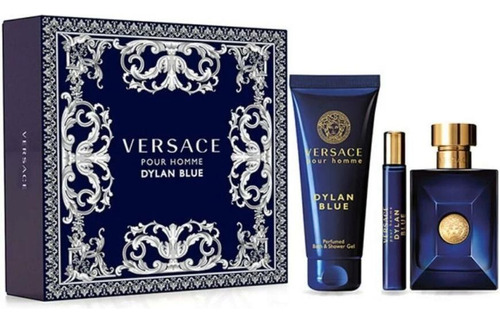 Versace Set Dylan Blue, Eau De Toilette 100 Ml Para Hombre