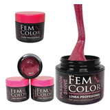 Gel Uv Led Fem Color Passion Shine 30g Construccion Uñas Lfm