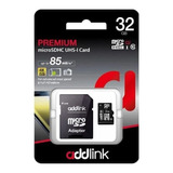 Memoria Addlink Micro Sd 32gb Premium +adapt Clase 10 85mbs