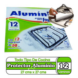 Papel Aluminio 12 Laminas Protector Cocina Laminas Aluminio