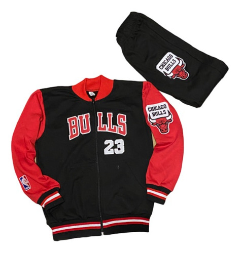 Buzo Niño Chicago Bulls Modelo Exclusivo Conjunto Para Niños