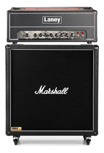 Amplificador Guitarra Cabezal Laney Ghr100 + Caja Marshall