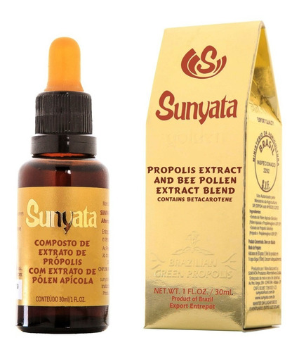 Própolis Com Pólen - Sunyata Golden - Kit Com 3