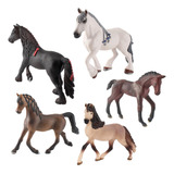 Animal Playset Modelo Wild Horse, Colección De Modelos Reali