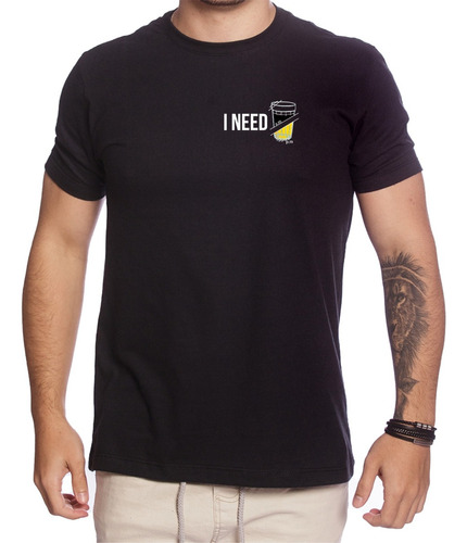 Camiseta I Need Beer Copo Americano Coffee Am Pm Ceva Festa