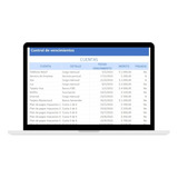 Plantilla Excel Para Control De Vencimientos (pagos)