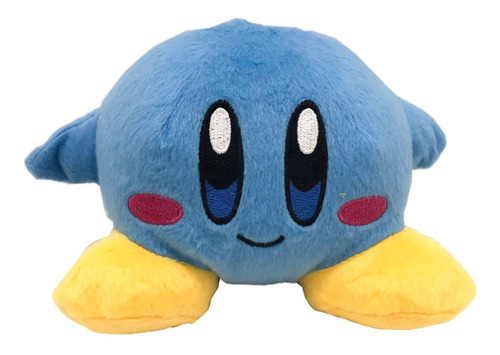 Pelúcia Kirby Turma Do Mario Bros Estrela Azul