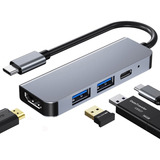 Hub Usb 3.0 Adaptador Hdmi Puerto De Extensión Pc 4 En 1