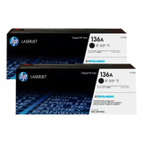 Pack X2 Tóner Hp 136a Laserjet Impresora Original 1150 Negro