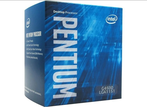 Procesador Pentium G4500 3.5 Ghz, Incluye Disipador De Stock