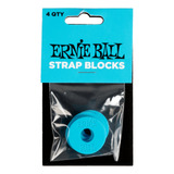 4 Seguros Ernie Ball De Plástico Para Tahali Azul 5619