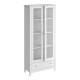 Cristaleira 2 Portas 1 Gaveta Ditália E-954 Branco