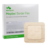 Mepilex Border Flex Curativo Molnlycke 7,5x7,5cm 1 Unidade