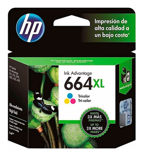 Cartucho Hp 664xl Color Original 2135 4535 4675 Gtia 12 Mes.