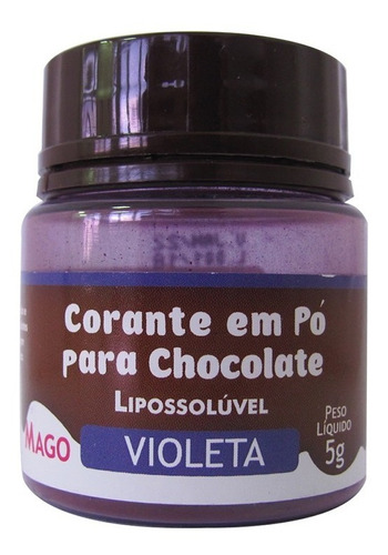 Corante Para Chocolate Lipossolúvel Violeta 5g Mago