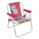 Cadeira Infantil Em Alumínio Tie Dye Bel