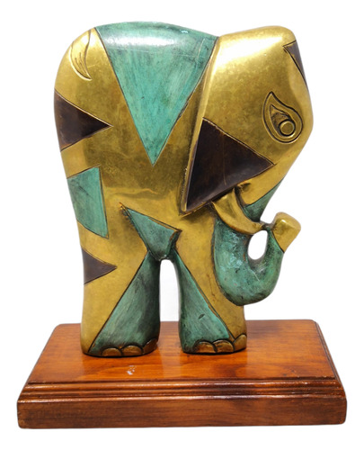 Adorno Decorativo De Elefante Para Coleccion Dorado