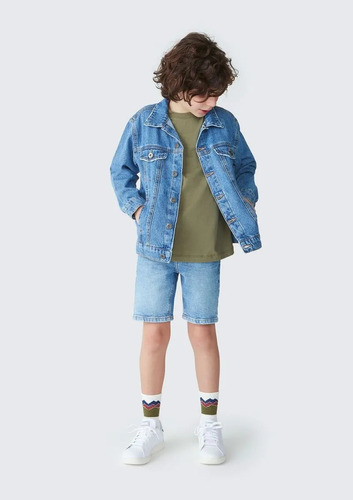 Jaqueta Jeans Infantil Menino - Azul