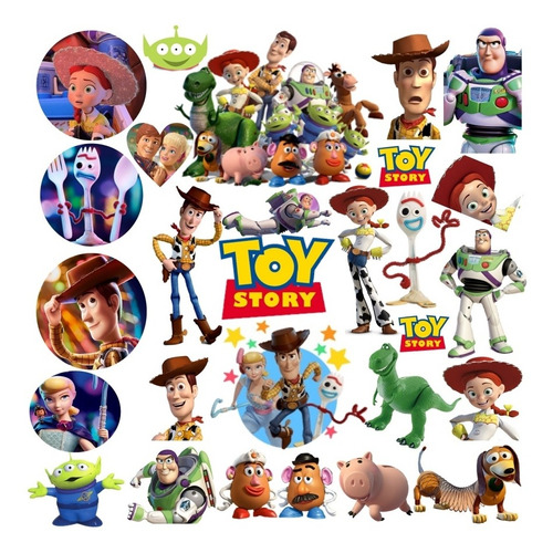 Stickers Toy Story Pack De 20 Unidades Surtidos