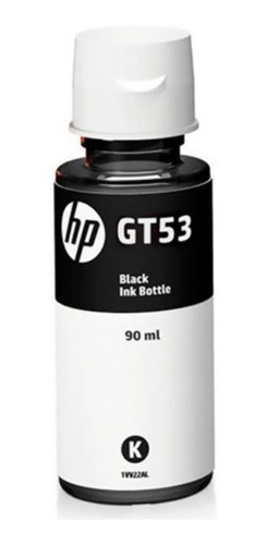 Botella De Tinta Hp Gt53 Negro 90 Ml Reemplazo Gt51 Original