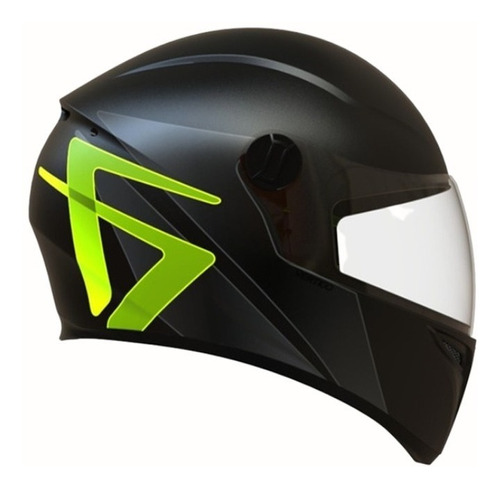 Casco Moto Integral Vertigo V50 Infinity Noct-amaril Fluo Xl