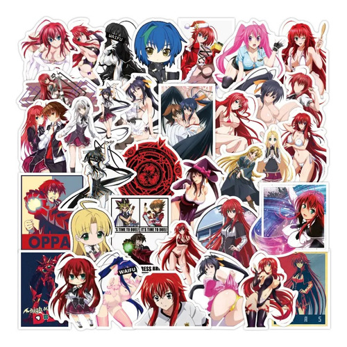 High School Dxd Anime 50 Calcomania Stickers Pvc Vs Agua