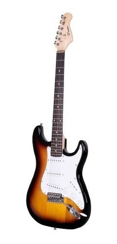 Guitarra Electrica Parquer Stratocaster Sunburst Con Funda