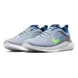 Tenis De Running Para Hombre Nike Flex Experience 12 Azul Color Azul Militar Claro/pizarra Cenizo/azul Cancha Talla 25 Mx