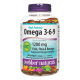 Webber Naturals Triple Omega 3-6-9, 1200 Mg De Aceite De Pes