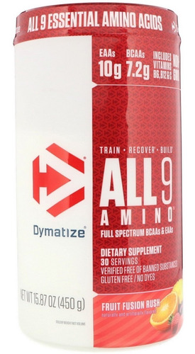 Dymatize All 9 Aminoacidos Escenciales Eaa 450g 30 Porciones