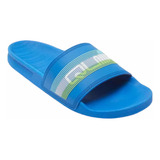 Sandalias Quiksilver Riviwordmark Slide Color Azul