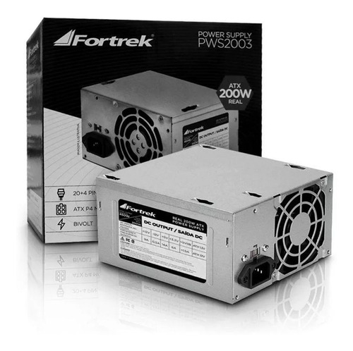 Fonte Atx De Alimentação Para Pc 200w Pws2003 Fortek