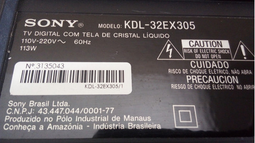 Alto Falante Tv Sony Kdl-32ex305 Par