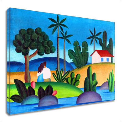 Quadro Canvas Decorativo Idílio Tarsila Do Amaral | Parcelamento sem juros