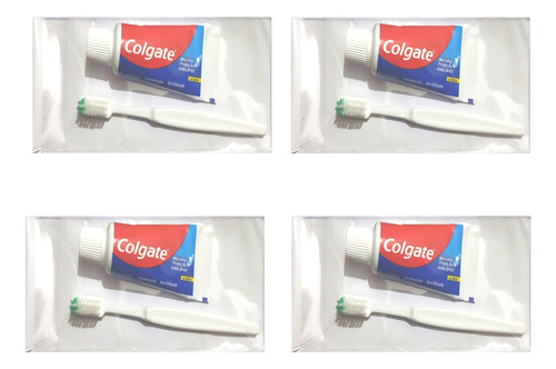 Kit C/25 Escova Dental Simples + Creme Dental Colgate Mini 