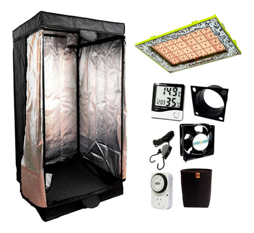 Combo Full Kit Indoor Led Carpa 80x80 + Led Cogordo P1000