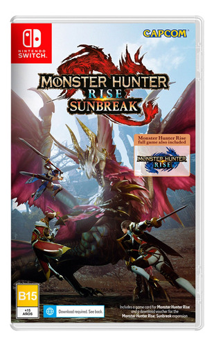 Monster Hunter Rise Sunbreak Switch Fisico