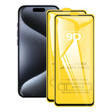Micas 2 Pack De Cristal Templado Para iPhone 15, Pro, Max 