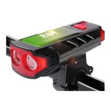 Lanterna Led Para Bicicleta Luatek Lk-047 Carregamento Solar