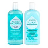 Kit Shampoo Y Acondicionador Con Ácido Hialurónico 500ml Han