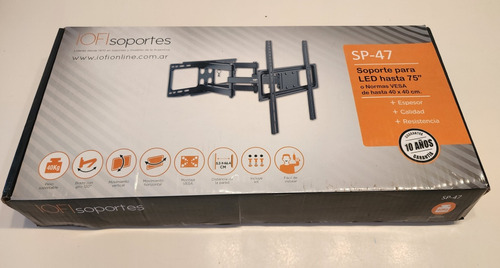 Soporte Iofi Sp-47 De Pared Para Tv De 32  A 75 