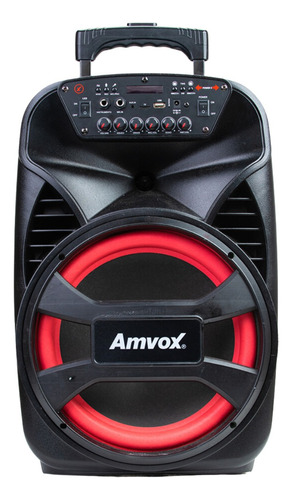 Caixa De Som  Amvox Aca 480 Tws Led Woofer 12 480w Bivolt